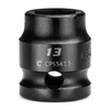 Capri Tools 1/2 in Drive 13 mm 6-Point Metric Stubby Impact Socket CP55413